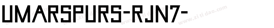 UmarSpurs-rJn7字体转换