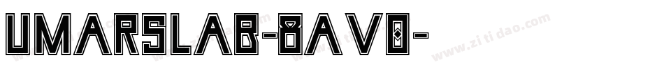 UmarSlab-8Av0字体转换