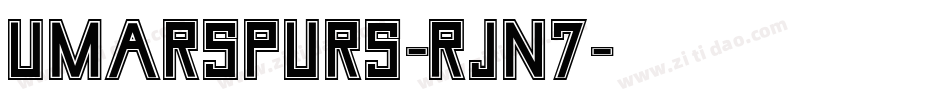 UmarSpurs-rJn7字体转换