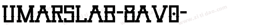 UmarSlab-8Av0字体转换