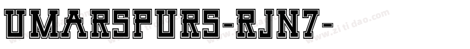 UmarSpurs-rJn7字体转换