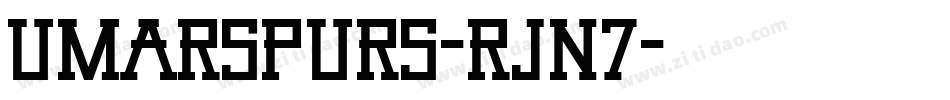 UmarSpurs-rJn7字体转换