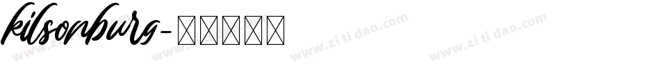 kilsonburg字体转换