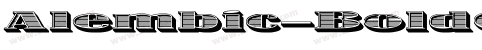 Alembic-BoldOne字体转换