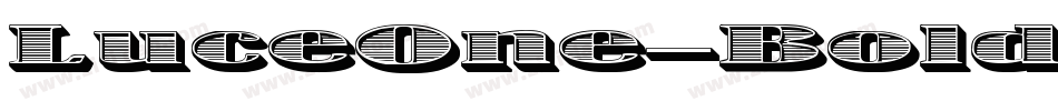 LuceOne-Bold字体转换