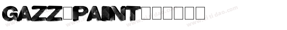 Gazz-Paint字体转换