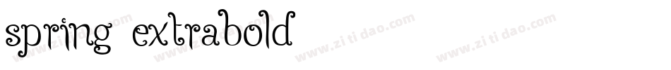 Spring-Extrabold字体转换