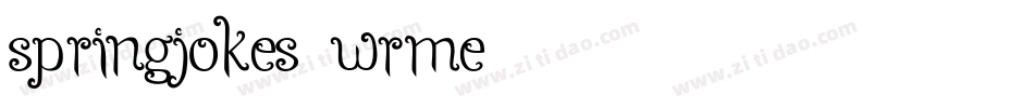 SpringJokes-WRME字体转换