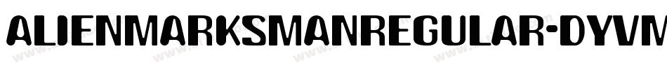 AlienMarksmanregular-DYvm字体转换