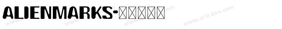 alienmarks字体转换