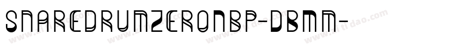 SnaredrumZeroNbp-DBMm字体转换