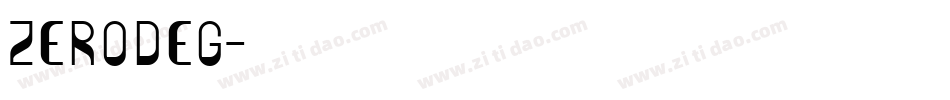 ZERODEG字体转换