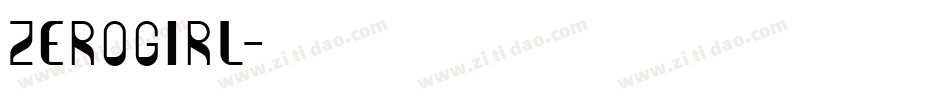 ZEROGIRL字体转换