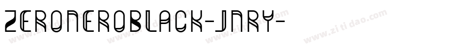 ZeroneroBlack-jnry字体转换
