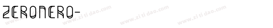 zeronero字体转换