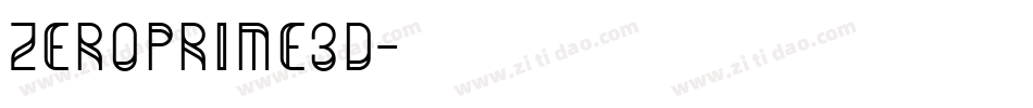 zeroprime3d字体转换