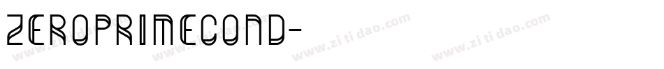 zeroprimecond字体转换