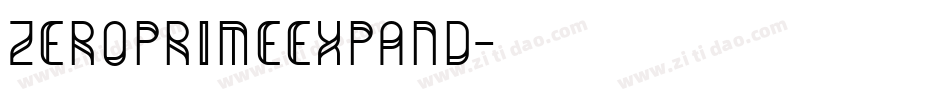 zeroprimeexpand字体转换