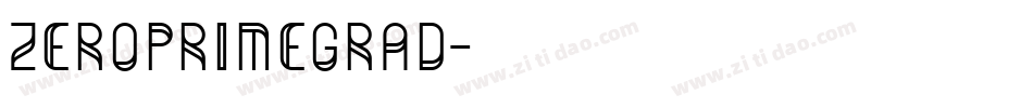zeroprimegrad字体转换