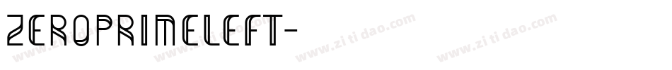 zeroprimeleft字体转换