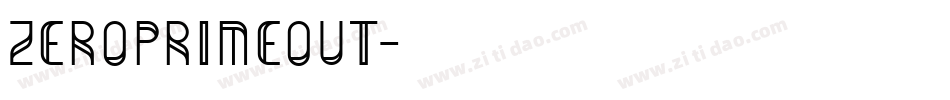 zeroprimeout字体转换