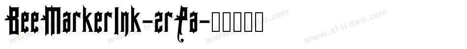BeeMarkerInk-zrPa字体转换