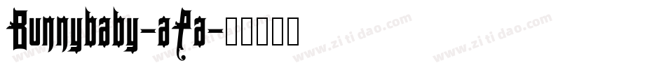 Bunnybaby-aPa字体转换