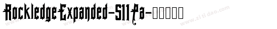 RockledgeExpanded-511Pa字体转换
