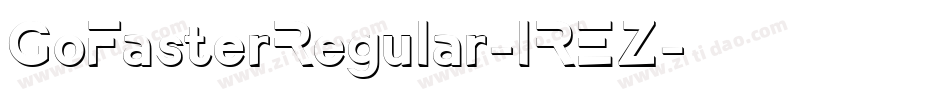 GoFasterRegular-lREZ字体转换