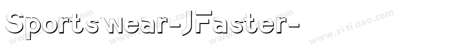 Sportswear-JFaster字体转换