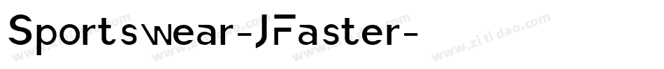 Sportswear-JFaster字体转换