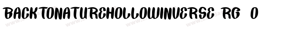 BackToNatureHollowInverse-rg3Ox字体转换