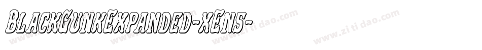 BlackGunkExpanded-xEn5字体转换