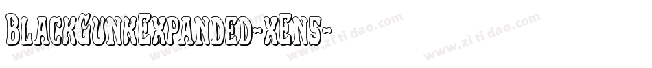 BlackGunkExpanded-xEn5字体转换