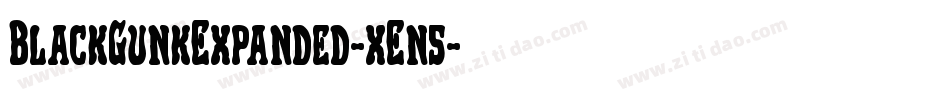 BlackGunkExpanded-xEn5字体转换