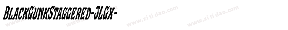 BlackGunkStaggered-JLGx字体转换