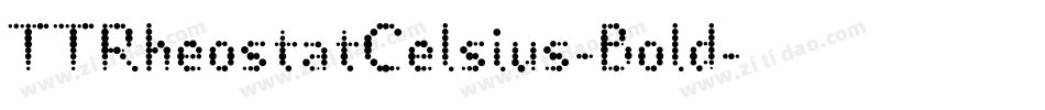 TTRheostatCelsius-Bold字体转换