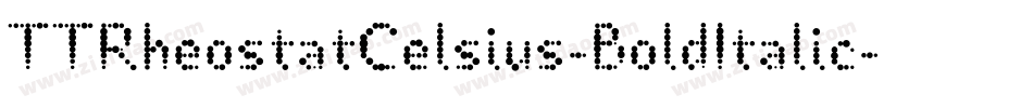 TTRheostatCelsius-BoldItalic字体转换