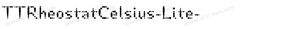 TTRheostatCelsius-Lite字体转换
