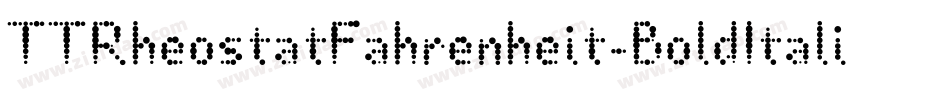 TTRheostatFahrenheit-BoldItalic字体转换