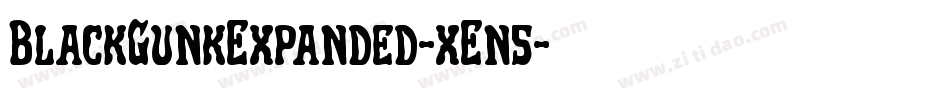 BlackGunkExpanded-xEn5字体转换