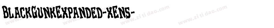 BlackGunkExpanded-xEn5字体转换
