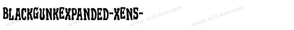 BlackGunkExpanded-xEn5字体转换
