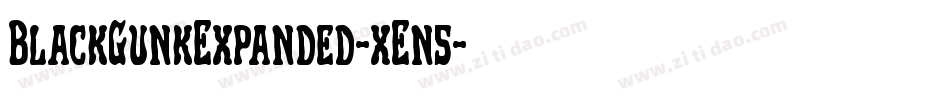 BlackGunkExpanded-xEn5字体转换