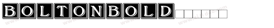 BoltonBold字体转换