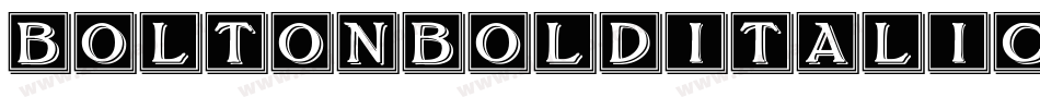 BoltonBoldItalic字体转换