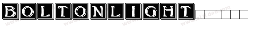 BoltonLight字体转换
