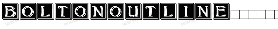 BoltonOutline字体转换