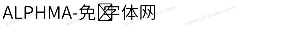 ALPHMA字体转换
