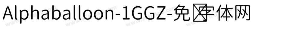 Alphaballoon-1GGZ字体转换